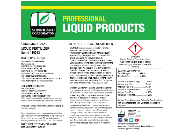 Sunniland Liquid Iron 128 Oz Improves Soil Structure in the Soil Amendments  department at